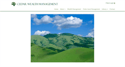 Desktop Screenshot of cedarwealthmgmt.com